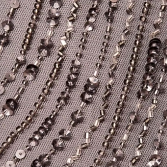 New BHLDN Fidelia 2 | XS Blue Gray Allover Sequins Embellished Maxi Gown - Picture 9 of 13